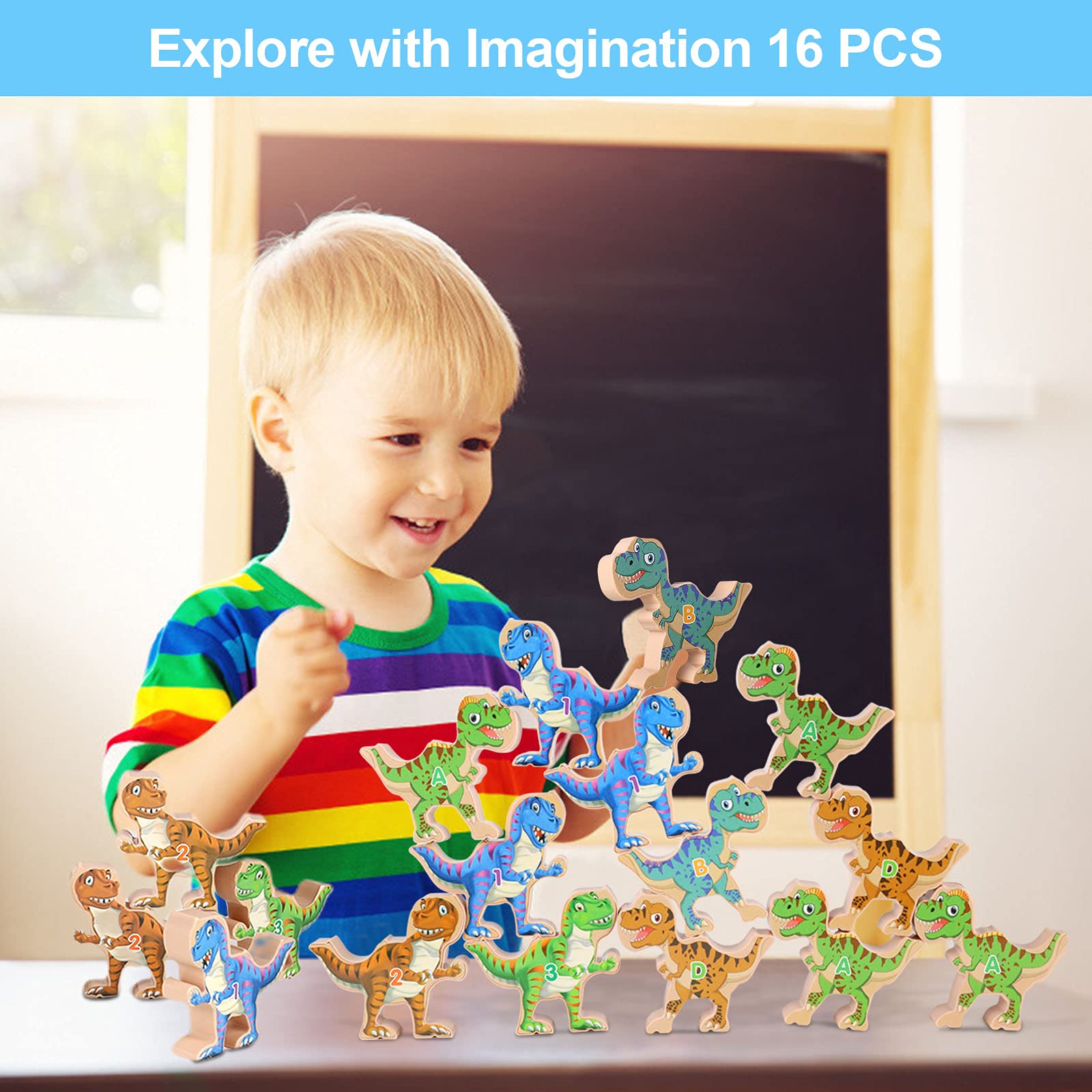 PATPAT 10 PCS Animal Wooden Blocks Stacking Toys for Kids, Animal Balance Game Wooden Puzzle for Toddler, Fine Motor Skill Educational Toys for 2 3 4 5 Year Old Girls Boys PATPAT 10 PCS Animal Wooden Blocks Stacking Toys for Kids, Animal Balance Game Wooden Puzzle for Toddler, Fine Motor Skill Educational Toys for 2 3 4 5 Year Old Girls Boys